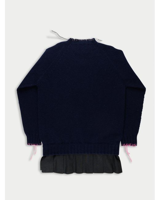 La Fetiche Blue Sydney Oversized Sweater Dress