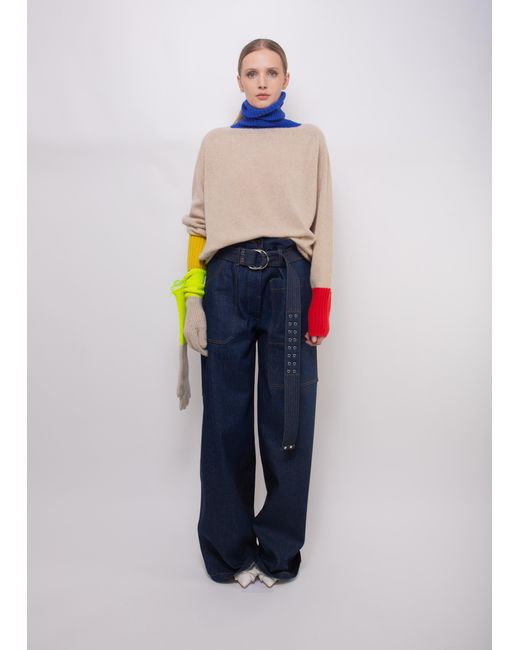La Fetiche Blue Rudi X Polo Sweater