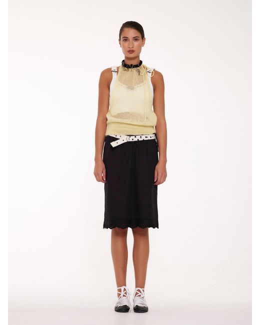 La Fetiche White Bet Halterneck Top