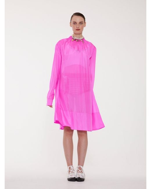 La Fetiche Pink Jill Silk Dress