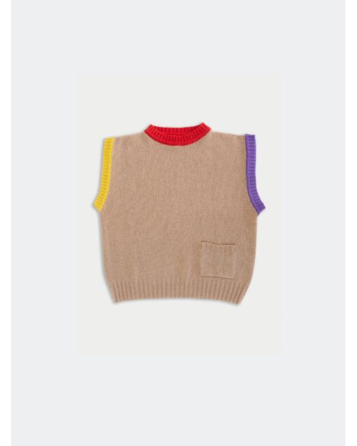 La Fetiche White Judy Crew Neck Vest Top
