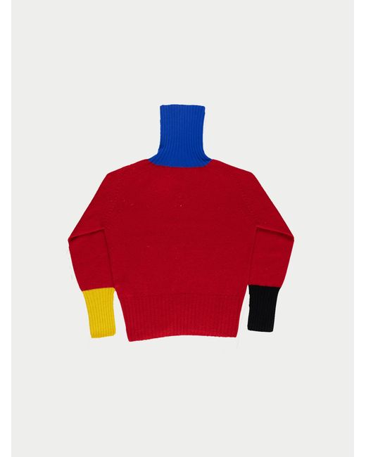 La Fetiche Red Rudi Mini Polo Sweater