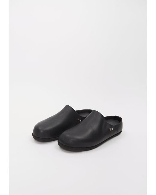 Casey Casey White Guidi Leather Clogs