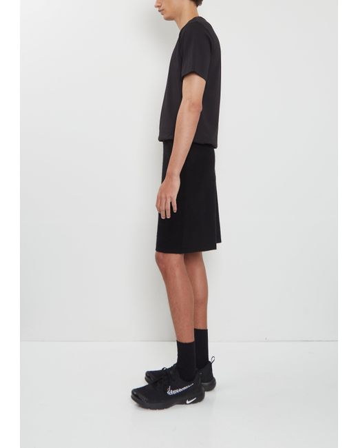 Frenckenberger Black Cashmere Shorts Mono