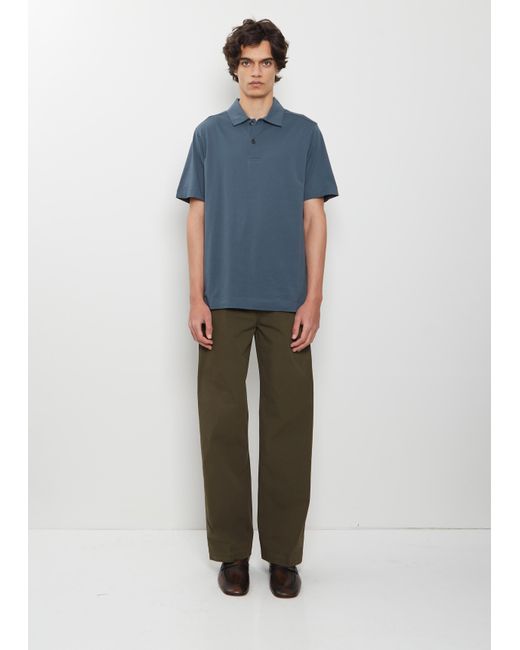 Dries Van Noten Blue Helder Cotton Polo