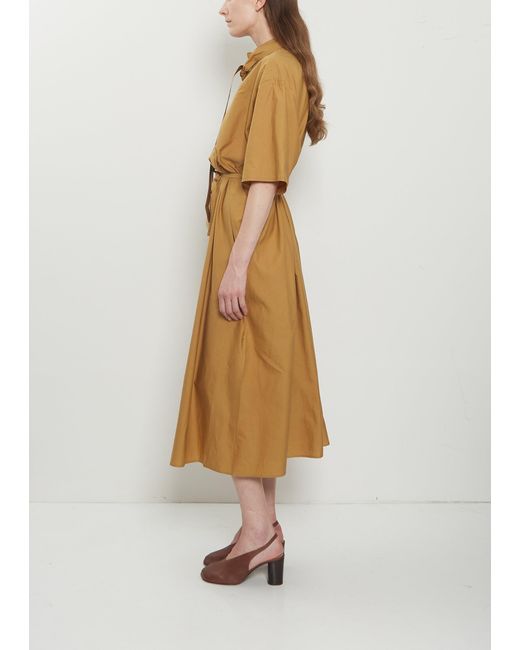 Lemaire Natural Reversible Cotton Silk Tube Dress