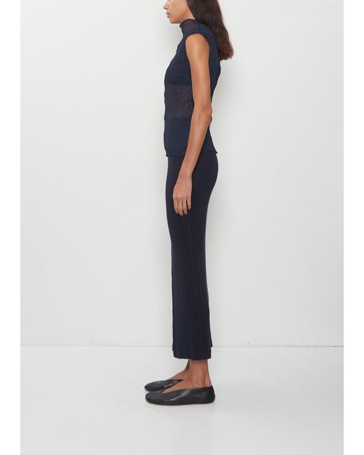 Issey Miyake Blue Chiffon Twist 1 Top