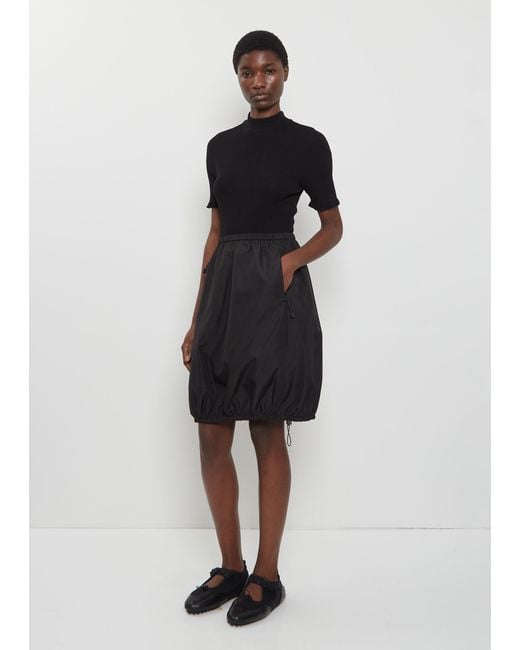 CECILIE BAHNSEN Black Chance Recycled Faille Skirt