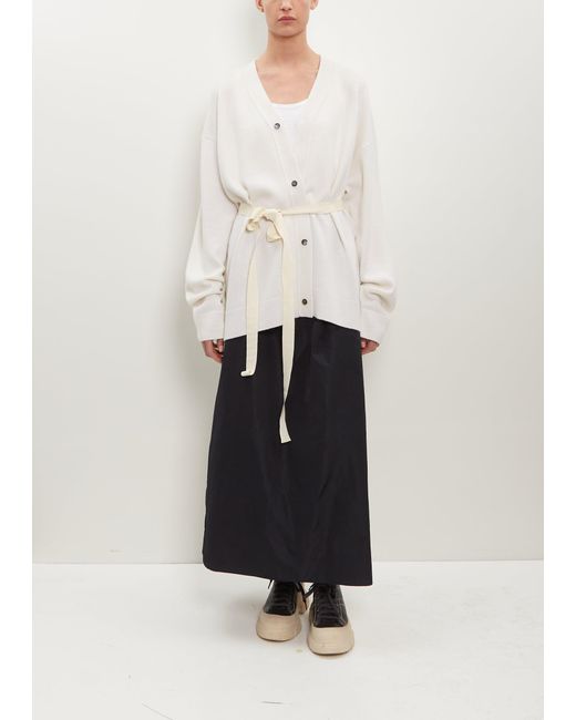 Sofie D'Hoore White Mask Wool-cashmere Cardigan