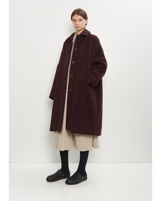 Casey Casey Red Big Blobby Cashmere Coat