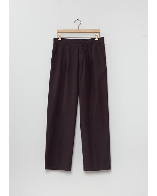 Auralee Brown Garment-dyed Finx One-tuck Slacks