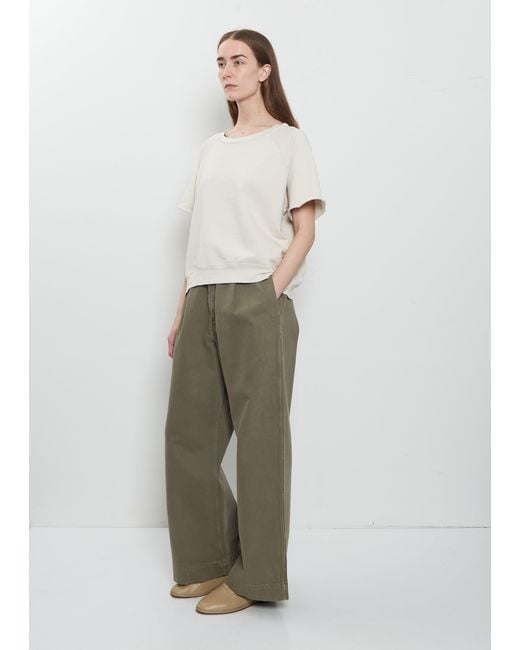 Lauren Manoogian Natural Fleece Pima Cotton Top