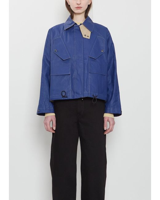 Konrad Blue Florian Reversible Linen Jacket