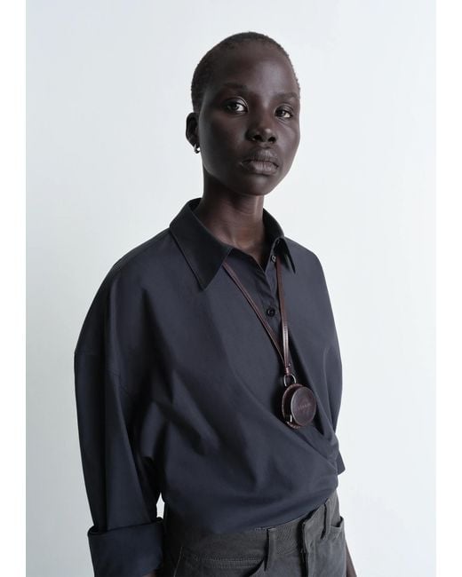 Lemaire White Molded Tape Necklace