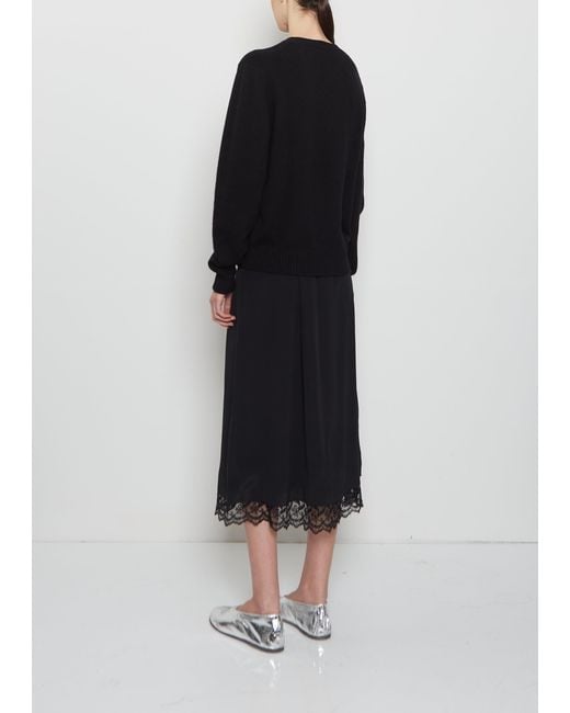 Begg x Co Black Hepburn Cashmere Crewneck