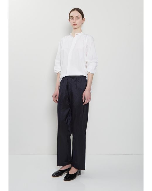 Dosa White Silk Habutai Pajama Pants