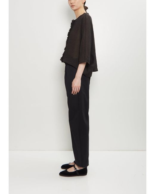 Apuntob Black Soft Cotton Pull On Pant