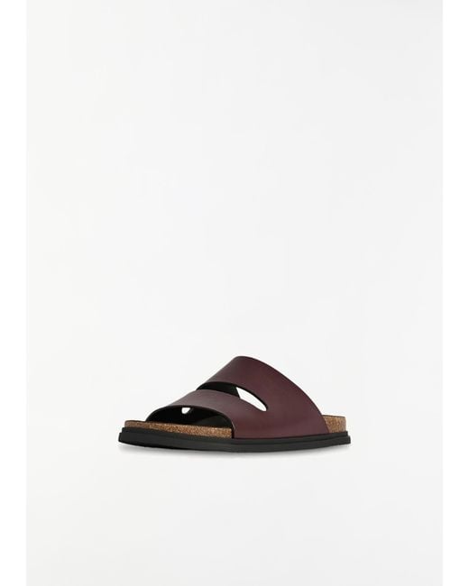 The Row White Band Leather Sandal