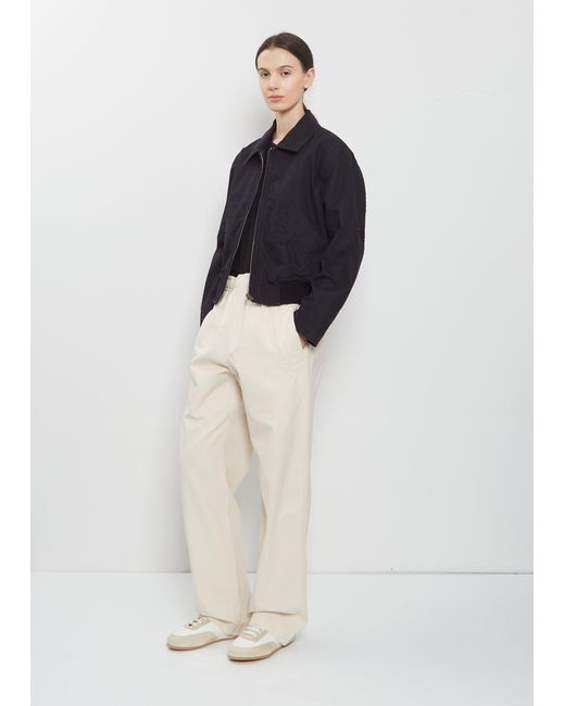 MHL by Margaret Howell Blue Zip-up Cotton Bomber Jacket