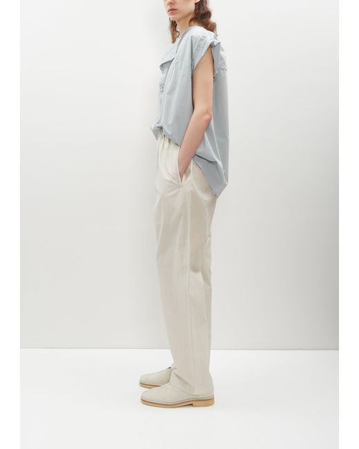 Lemaire Gray Cap Sleeve Top With Snaps