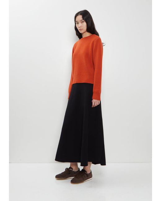 Extreme Cashmere Red N°430 Jeanne Stretch Cashmere Sweater