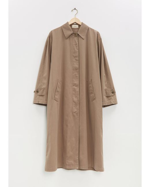 コート THE ROW ROCCO COAT IN COTTON AND CASHMERE Rocco Coat Beige in Cotton and Cashmere – The Row