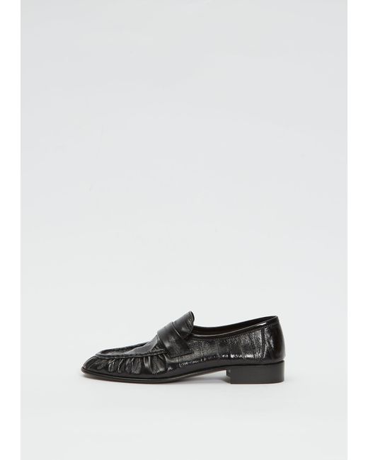 The Row Black Soft Loafer