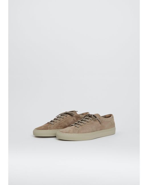 Common Projects White Suede Achilles Premium Sneaker
