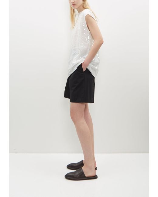 Junya Watanabe White Sequins Tunic Top