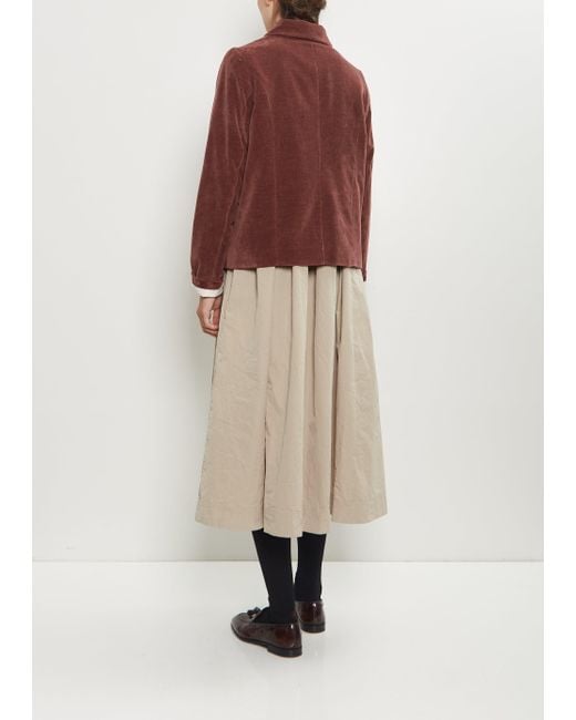 Casey Casey Red Pwet Cotton Velvet Jacket
