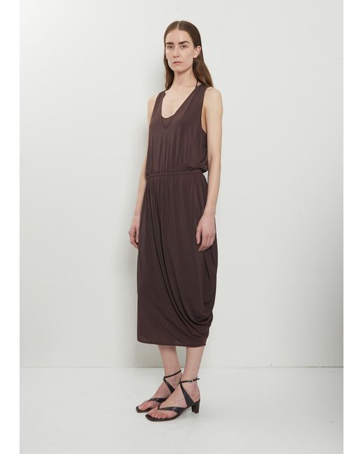 Lemaire Multicolor Double Layer Drape Dress
