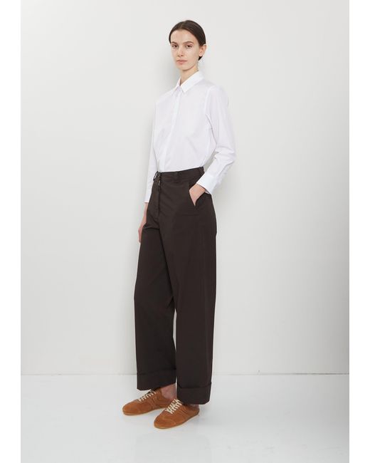 Dries Van Noten White Suede Sneaker Mule