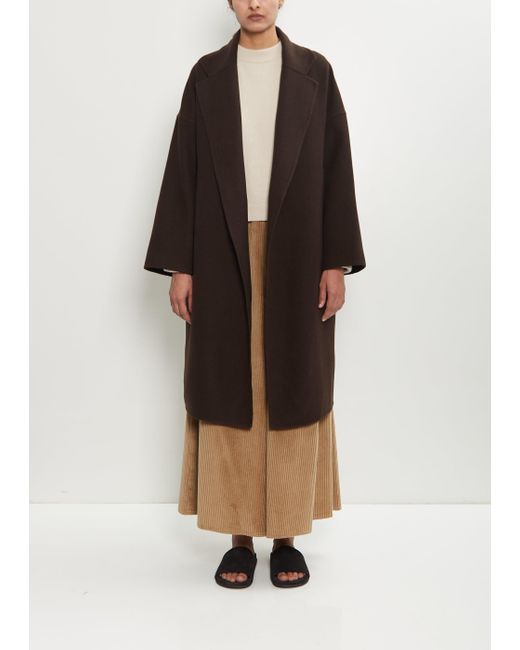 Dusan Black Double Face Felted Wool Oversized Coat