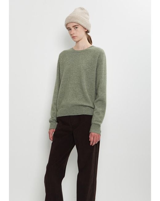 The Row White Leomir Cashmere Alpaca Beanie