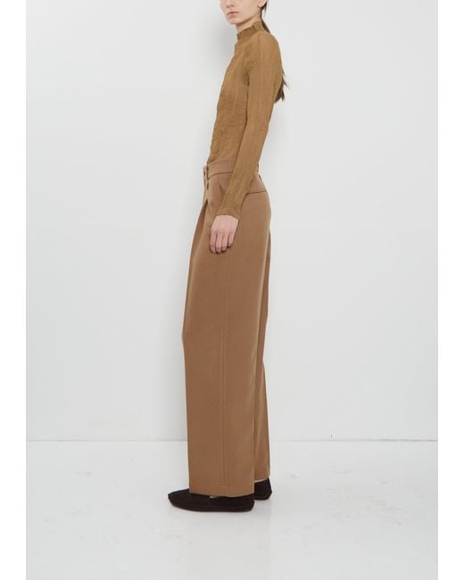 Issey Miyake Natural Wool Tweed Pants
