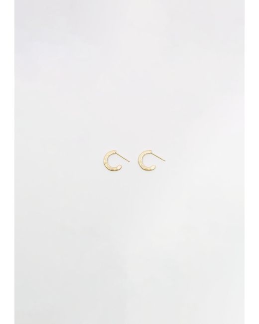 Noguchi Bijoux White Bijoux Matiere Hoops