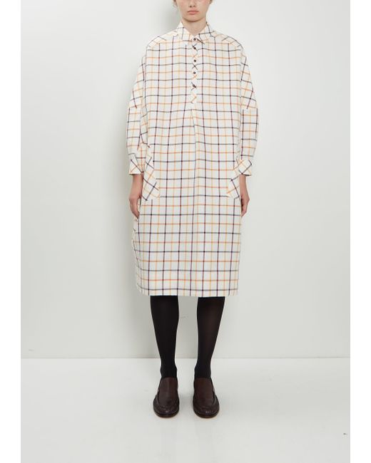 Toogood White The Framer Linen Cotton Dress