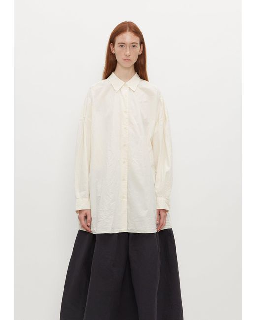 Casey Casey One Size Cotton Shirt in White