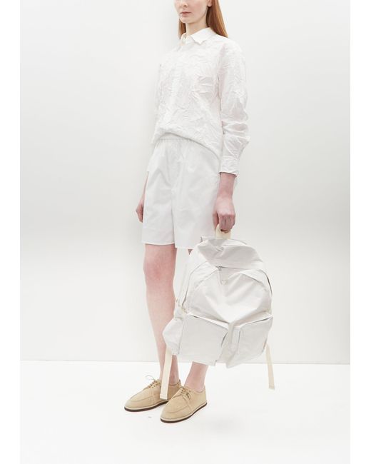 Amiacalva White N/c Cloth Backpack