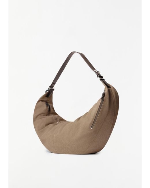 Lemaire White Xl Quiver Clip Bag