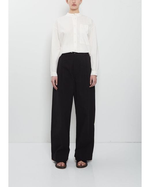 Toogood White The Locksmith Cotton Trouser
