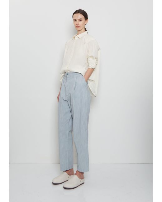 Casey Casey White Basic Cotton Pant