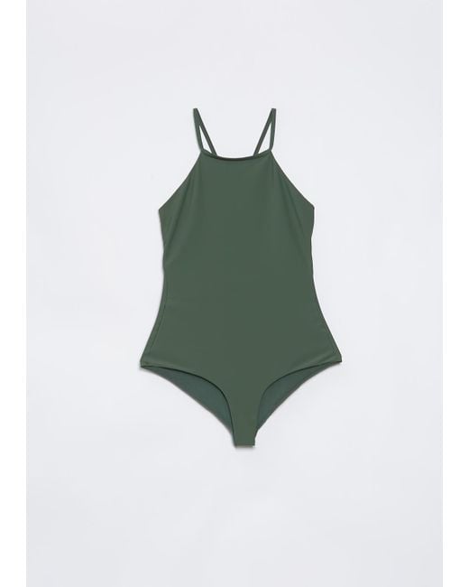 Sara Lanzi Green Bathing Suit
