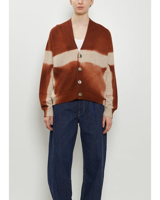 Suzusan Blue Cashmere Seamless Short Cardigan
