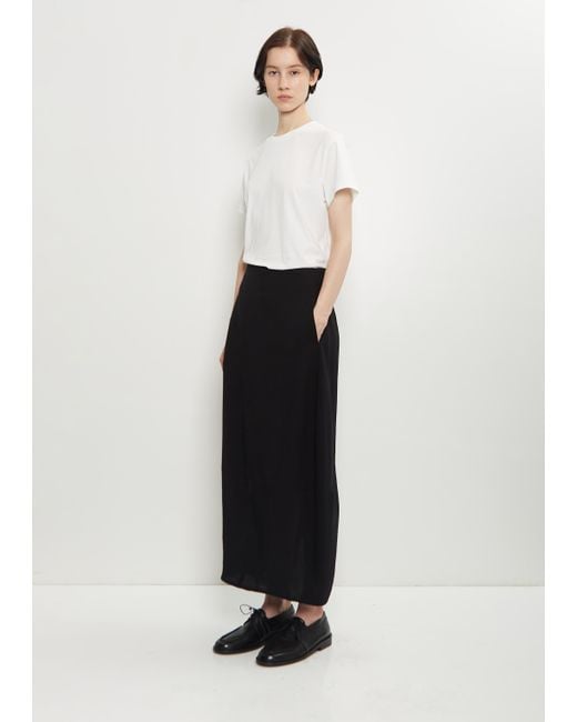 Studio Nicholson White Beni Twill Round Skirt