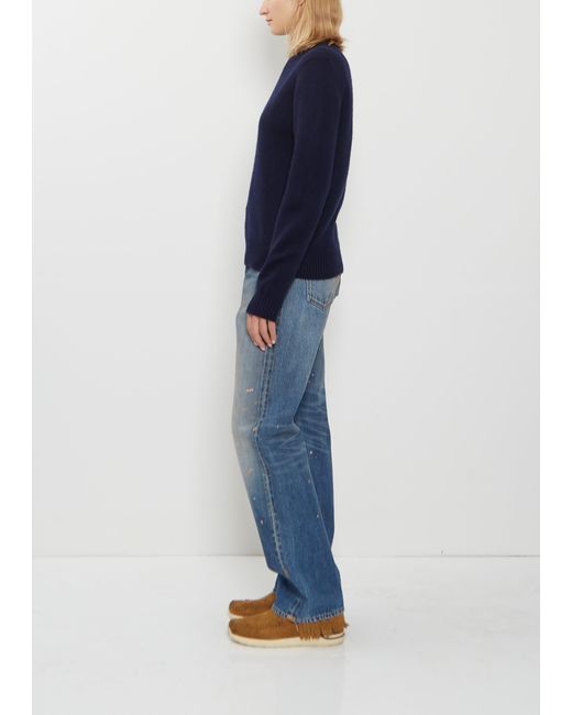 Begg x Co Blue Hepburn Cashmere Crewneck