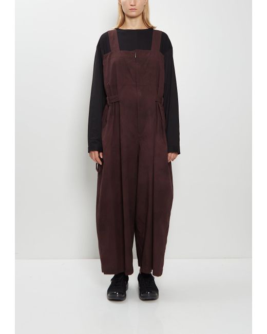 Y's COTTON DUNGAREE GATHERED TAIL SKIRT Y's COTTON DUNGAREE