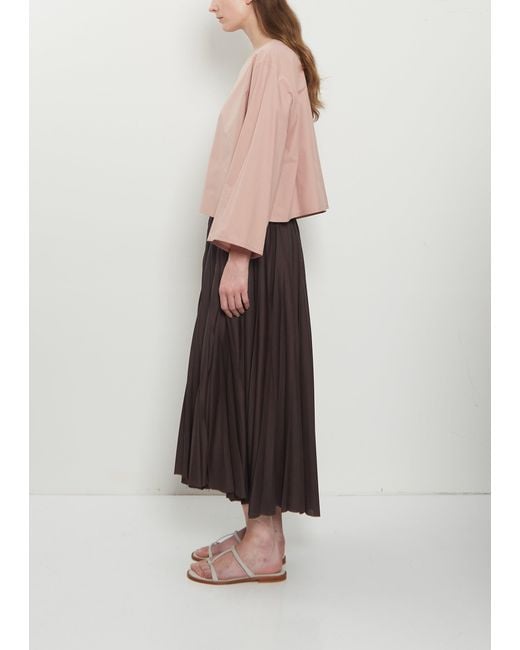 Dusan Pink Cotton Popeline Chunky T-shirt