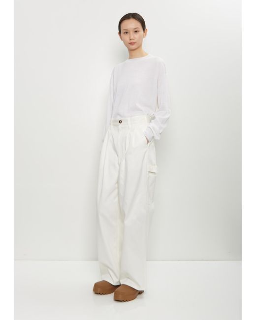 Sofie D'Hoore White Polke Cotton Loose Pants