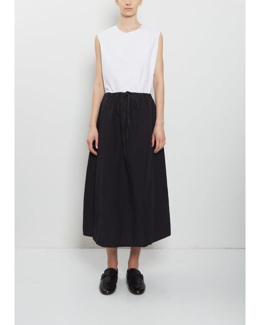 Scha White Paper Cotton Flower Back Skirt